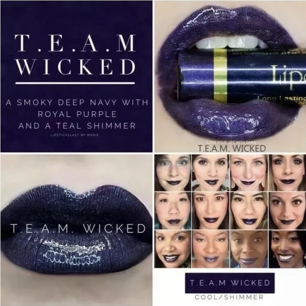 Lipsense full size. Team wicked lipsense navy purple lip-sense. Open to offers